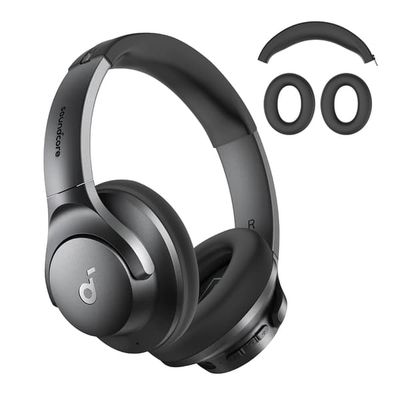 Udskiftningsørepolstring til Anker Soundcore Q20I Hovedtelefoner Black
