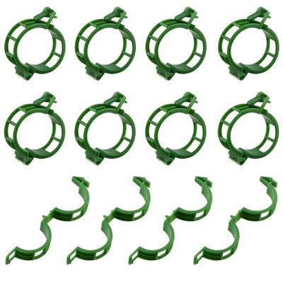 Planteklemmer til plantestøtte/espalier 100-pak Green
