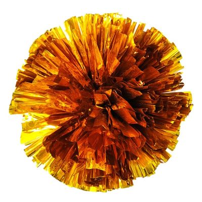 Cheerleading Pom Poms, Store 32cm Dobbelthodede Metalliske Jubelpoms Gold