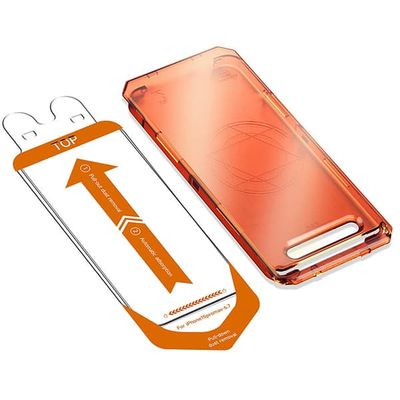 3. generasjons HD herdet glass skjermbeskytter med støvfri applikator, gjenbrukbar, kompatibel med iPhone 16 Pro/17