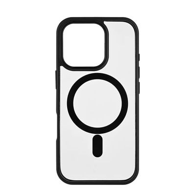 Mobildeksel Bumper MagSeries Black & Clear – iPhone 16 Pro