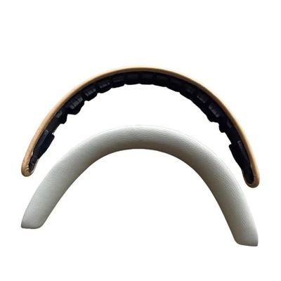 Premium Lammeskind Læder Hovedbøjlebetræk kompatibelt med Bowers & Wilkins PX7S2 & PX8 Hovedtelefoner White+Brown