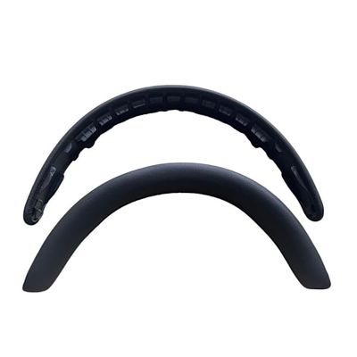 Premium Lammeskind Læder Hovedbøjlebetræk kompatibelt med Bowers & Wilkins PX7S2 & PX8 Hovedtelefoner Black