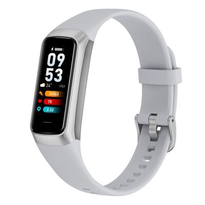 Slankt og stilfuldt smartwatch med sundhedsovervågning og tilpasning Silver