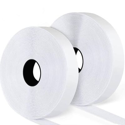 Borrelås med selvklebende tape White 2 cm / 8 m