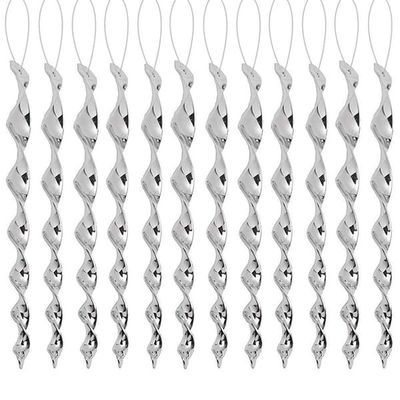 Spiralreflekterende fugleskremsel 10-pakning Silver 30 cm