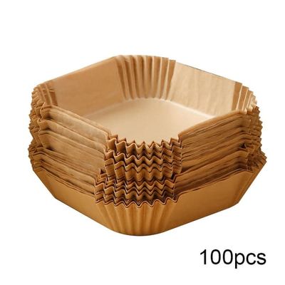 Air Fryer engangsformer av papir til frityrkoker 16 cm 100 stk.