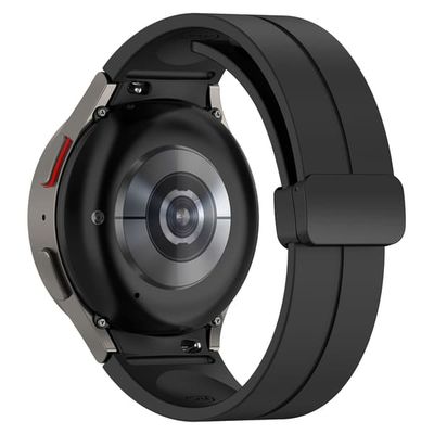 Silikonrem 20 mm til Samsung Galaxy Watch 5/4 Black
