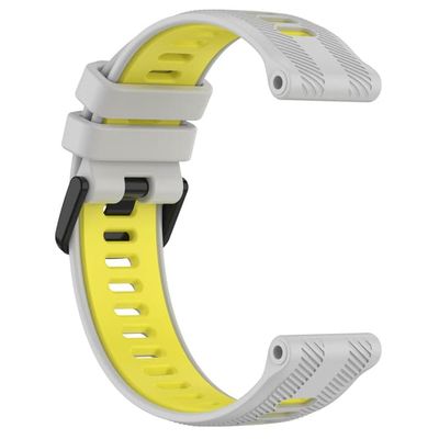 Grågul silikonrem för Garmin Forerunner 965