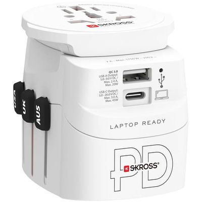 World Travel Adapter PRO Light USB AC45PD World PD 45W jordet