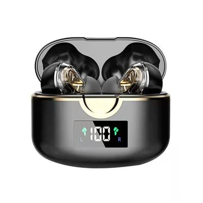 Trådlösa Bluetooth 5.0 Hörlurar med dubbla dynamiska högtalare Black