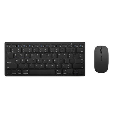 Trådløst Bluetooth tastatur og mus sæt - Kompatibelt med tablets, smartphones og computere Black