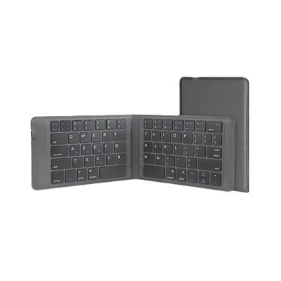 Tri-Fold Läder Bluetooth Tangentbord - Portabelt & Stilrent