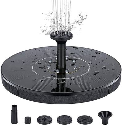 Vannfontene solcelledrevet 18 cm med hvite lysdioder
