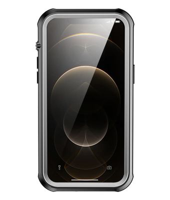 Vanntett deksel til iPhone 13/13 Pro, svart/grått/transparent