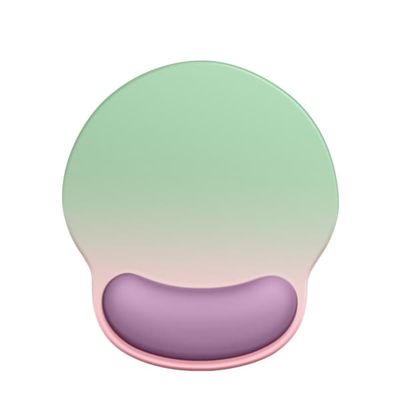 Ergonomisk musematte med håndleddstøtte - Gradient grønn