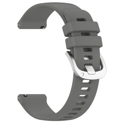18mm Silikonarmband, Huawei Watch GT 4 41mm, Garmin Venu 3S, LG Watch Gray