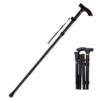 Justerbare og sammenleggbare turstaver Black