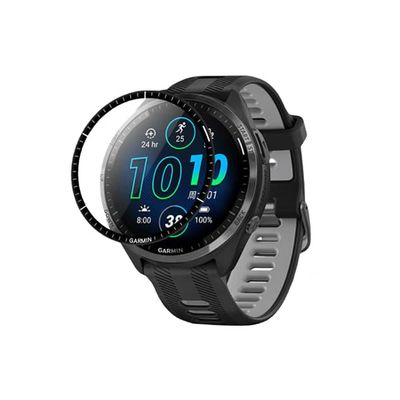 Buet 3D komposit blød skærmbeskytter til Garmin Forerunner 965 Transparent