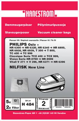 Dammsugarpåsar PHILIPS OSLO+