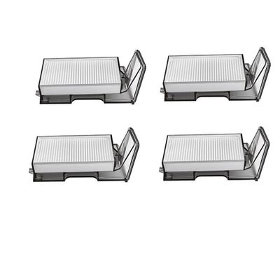 Reservedelsfilter sett kompatibel med Dreame X60 MAX Ultra – 4-pakning ABS+fiber filtre, hvite for robotstøvsuger