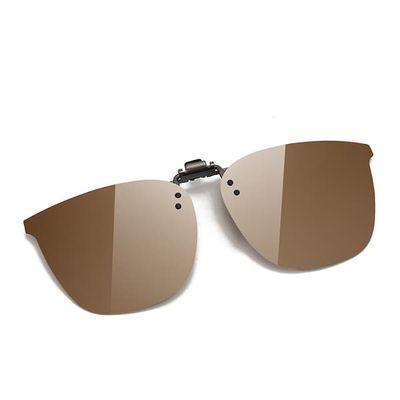 Polariserte Clip-on Solbriller - for Kjøring & Utendørs Brown