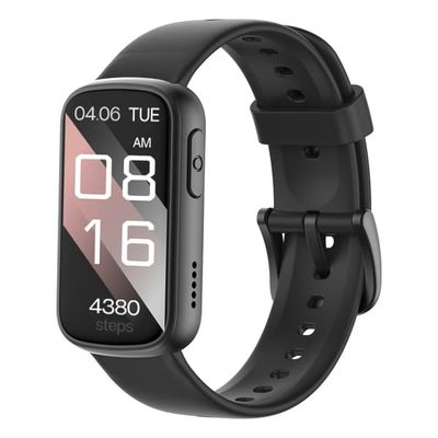 Smartwatch med Pulsmätare, Sömnmonitor & Stegräknare Black