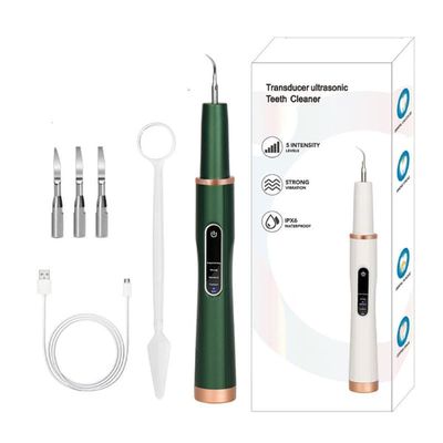 Tannsteinfjerner med ultralyd og 4 rensehoder Green