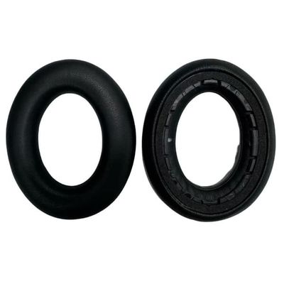 Udskiftning af ørepuder kompatible med Sennheiser ACCENTUM Plus & RIG 300 PRO, proteinlæder, flere farver, 2 stk. Black