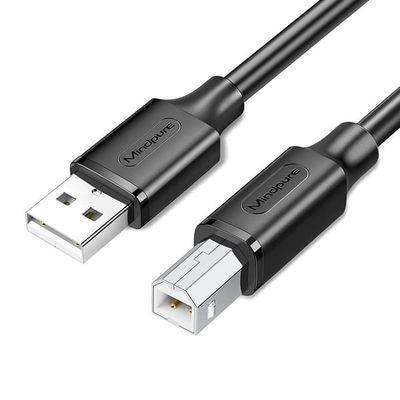 USB 2.0 Skriverkabel - Oksygenfritt Kobber USB-B til USB-A Ledning for Høyhastighets Dataoverføring 10 m
