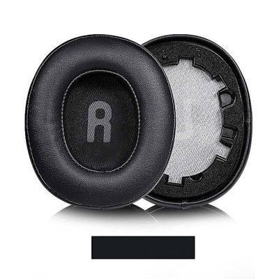 Sorte Proteinlæder Ørepuder Udskiftning Kompatibel med JBL TUNE T700BT T710 720 T750BTNC T760NC Hovedtelefoner - 3 Stk Sæt