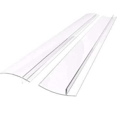 Gjennomsiktig komfyrlist, 61,5 cm 2-pack