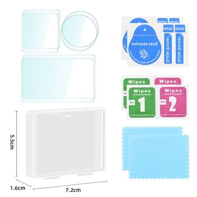 6-delers actionkamera temperert filmsett for DJI OSMO ACTION 4 Transparent