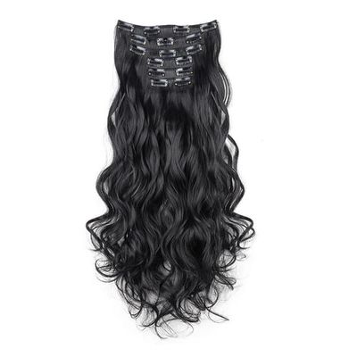 16 Clips Krøllete Hår Extensions 6 Stk