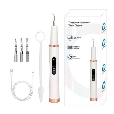 Tannsteinfjerner med ultralyd og 4 rensehoder White