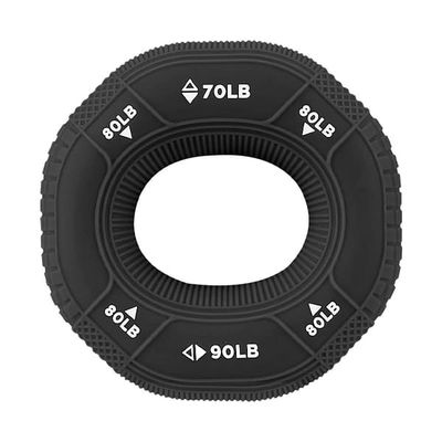 Håndtrener - Silikonring for sterkere grep Black