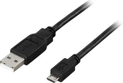 USB 2.0 cable, Type A ma, Type Micro B ma, 5-pin, 3m, black