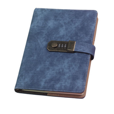 Vintage Anteckningsbok med Lösenordslås DarkBlue