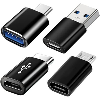 4-pak USB-C adapter sæt: USB 3.0 & Micro USB adaptere for forbedret kompatibilitet