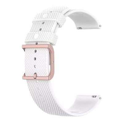 Bowener GRIT X Klokkebånd for Samsung Galaxy Watch 20mm White Samsung Galaxy Watch 5/Samsung Galaxy Watch 5 pro/Samsung Galaxy Watch 4/Samsung Galaxy Watch 4 classic/Samsung galaxy watch3 41mm/Samsung