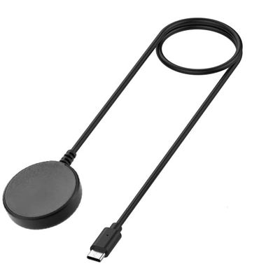 Universell ladekabel 1 m Type C kompatibel med Samsung Watch 8/8 Classic/Ultra 2025, hurtiglading, bærbar ABS+TPE for hjem og reise