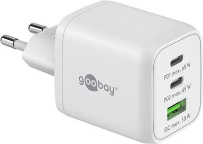 USB-C™ PD GaN multiport snabbladdare Nano (65 W) vit