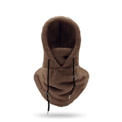 Balaclava vinter ansigts- og halsmaske DarkBrown