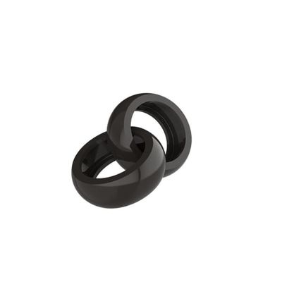 Støtsikkert silikondeksel til Oura Ring Gen 3 Black S