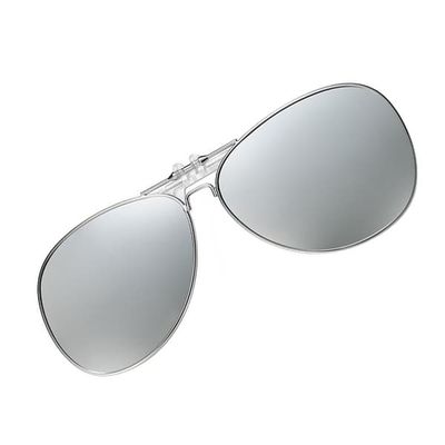 Clip-on solbriller - Polariserede kørebriller Silver