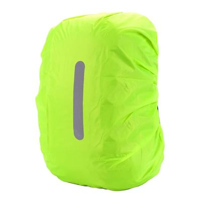 Regntrekk for ryggsekk med reflekslist Green M