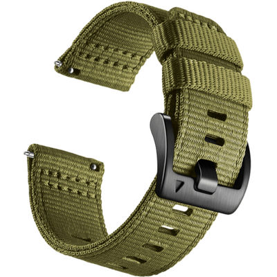 Nylon urrem til Garmin Forerunner 255/265/245 Smartwatch Green M