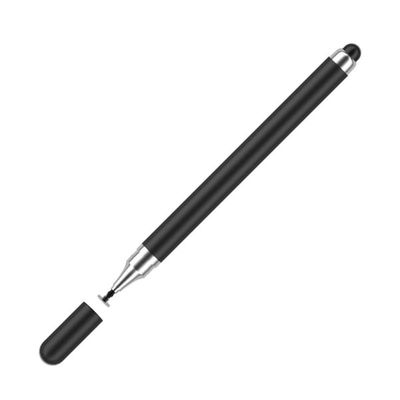 2-i-1-pennen for berøringsskjermer (dobbel gummitupp) Black