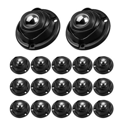 20 stk. Selvklæbende Hjul, Kraftige Drejelige Hjul til Møbler Black