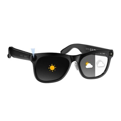 AI-glasögon med AI-interaktion för resor och möten - fotochromatiska linser, 8MP-kamera, 4GB, Bluetooth 5.4, kompatibelt med ChatGPT
